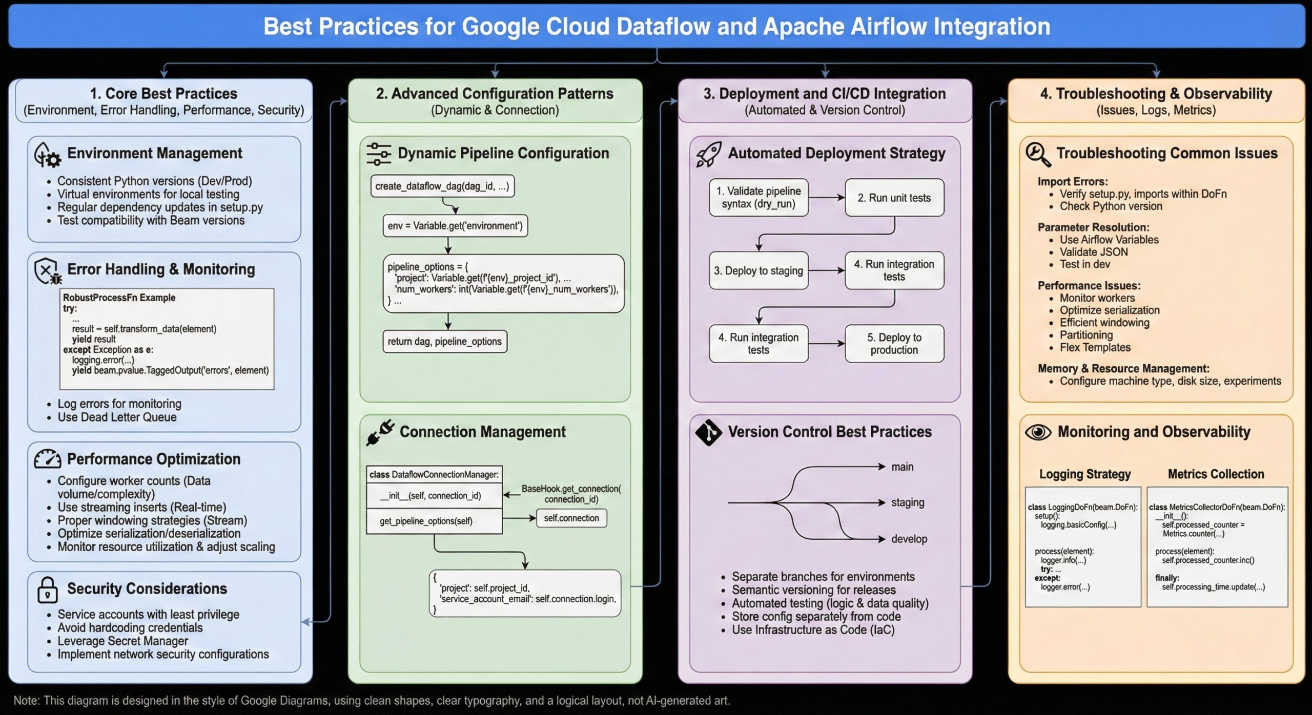 Best-Practices-Google Cloud Dataflow and Apache Airflow Integration :MinervaDB Inc