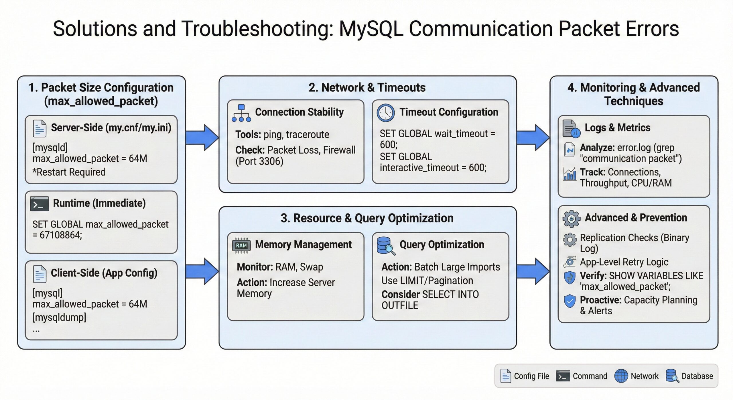 MySQL Error Reading Communication Packet :Solutions