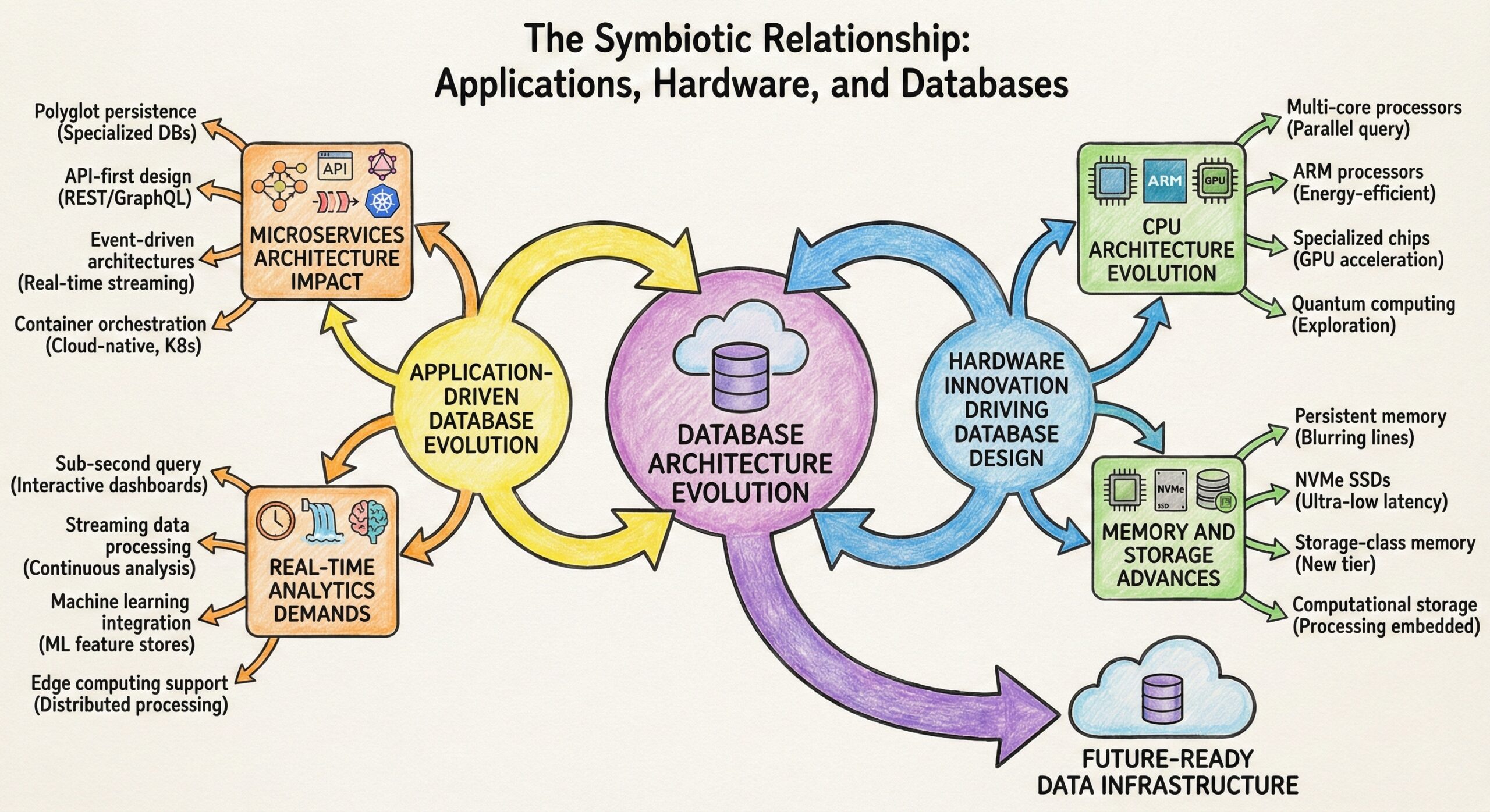 The Symbiotic Relationship: Applications, Hardware, and Databases