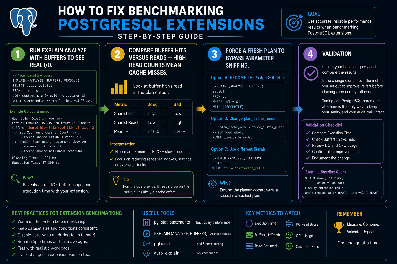 benchmarking postgresql extensions