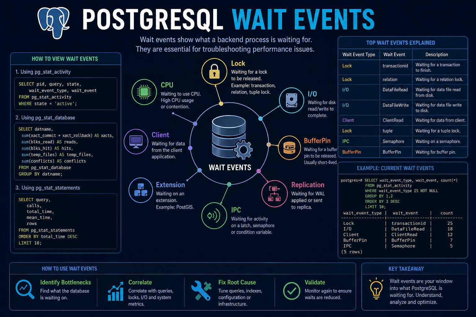 Postgresql Wait Events Analysis